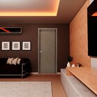 Kit Porta De Madeira Lisa 215x74cm Com Batente De Mdf Ultra 1