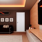 Kit Porta De Madeira Lisa 215x74cm Com Batente De Mdf Ultra 1