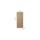 Kit Porta De Madeira Lisa 215x75cm Com Batente De Aço 06cm Aç
