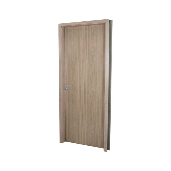 Kit Porta De Madeira Lisa 215x84cm Com Batente De Mdf Ultra 10cm
