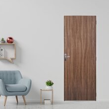 Kit Porta De Madeira Lisa 215x85cm Com Batente De Aço 06cm Aç