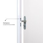 Kit Porta De Madeira Lisa 215x85cm Com Batente De Aço 12cm Aç