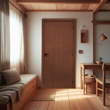 Kit Porta De Madeira Lisa 215x94cm Batente 10cm Mdf Ultra Mgm