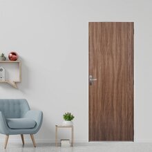 Kit Porta De Madeira Lisa 215x95cm Com Batente De Aço 12cm Aç