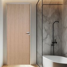 Kit Porta De Madeira Lisa Angelim 210x62cm Batente 14cm Unipo