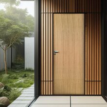 Kit Porta De Madeira Lisa Angelim 210x92cm Batente 11cm Unipo