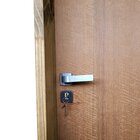 Kit Porta De Madeira Lisa Imbuia 210x62cm Batente 11cm Unipor