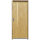 Kit Porta De Madeira Lisa Padrão Imbuia 2,10 X 0,82 Esquerda