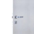 Kit Porta De Madeira Lisa Primer 210x72cm Batente 25cm Branco