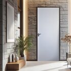 Kit Porta De Madeira Lisa Primer 210x82cm Batente 25cm Unipor