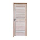 Kit Porta De Madeira Maciça 3b Eucalipto 210x82cm Batente 11c
