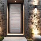 Kit Porta De Madeira Maciça 3b Eucalipto 210x82cm Batente 14c