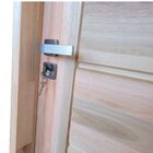 Kit Porta De Madeira Maciça 3b Eucalipto 210x82cm Batente 14c