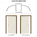 Kit Porta De Madeira Maciça Pe31 De Eucalipto Bat.12 Cm Linha