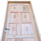 Kit Porta De Madeira Maciça Torneada Eucalipto 210x82cm Baten