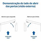 Kit Porta De Madeira Mogno Interna C/batente Direita - 214x86