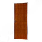 Kit Porta De Madeira Mogno Interna C/batente Esquerda 214x76