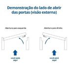 Kit Porta De Madeira Pe28 Paris 1 Vitrô Esel 213 X 130 X 12cm