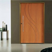 Kit Porta De Madeira Pivotante 210x102cm Batente 14cm Fechadu