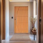 Kit Porta De Madeira Pivotante 210x102cm Batente 14cm Fechadu