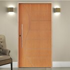 Kit Porta De Madeira Pivotante 210x102cm Batente 14cm Fechadu