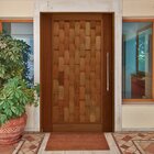 Kit Porta De Madeira Pivotante 210x102cm Batente 14cm Fechadu