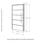 Kit Porta De Madeira Pivotante 210x110cm Batente 14cm Fechadu