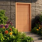 Kit Porta De Madeira Pivotante 210x110cm Batente 14cm Fechadu