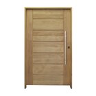 Kit Porta De Madeira Pivotante 210x120cm Batente 14cm Fechadu