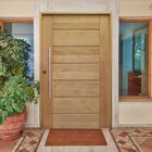 Kit Porta De Madeira Pivotante 210x120cm Batente 14cm Fechadu