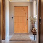 Kit Porta De Madeira Pivotante 210x120cm Batente 14cm Fechadu