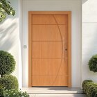 Kit Porta De Madeira Pivotante 210x140cm Batente 14cm Fechadu