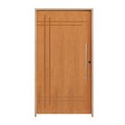 Kit Porta De Madeira Pivotante 210x140cm Batente 14cm Fechadu