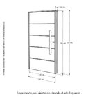 Kit Porta De Madeira Pivotante 210x140cm Batente 14cm Fechadu