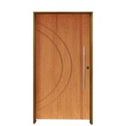 Kit Porta De Madeira Pivotante 210x140cm Batente 14cm Fechadu