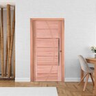 Kit Porta De Madeira Pivotante 214x107cm Batente 12cm Pe33 Co