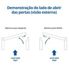 Kit Porta De Madeira Pivotante Frisada 214cmx107cmx12cm Pe28