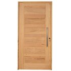 Kit Porta De Madeira Pivotante Frisada 214cmx107cmx12cm Pe28