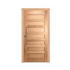 Kit Porta De Madeira Pivotante Frisada 214cmx97cmx12cm Pe28 E