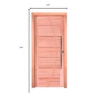 Kit Porta de Madeira Pivotante Lado de Abertura Direito 214x1