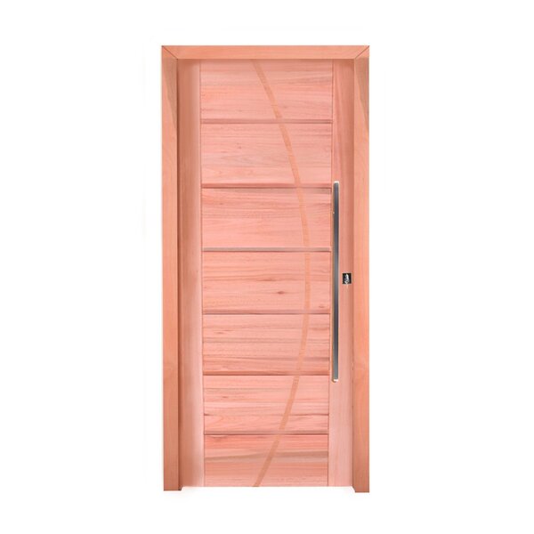 Kit Porta De Madeira Pivotante Lado Esquerdo 214x107cm Batent