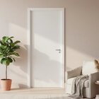 Kit Porta De Madeira Reversível Com Batente 14cm Regulável E