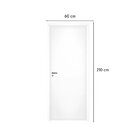 Kit Porta De Madeira Reversível Com Batente 14cm Regulável E