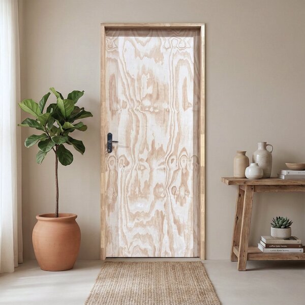 Kit Porta De Madeira Sarrafeada Com Batente E Fechadura 210x6