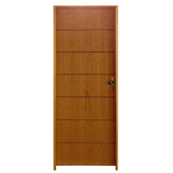 Kit Porta De Madeira Semi-oca Belíssima 2 Rodam Padrão Imbuia