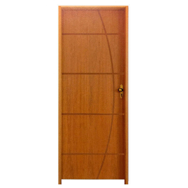 Kit Porta De Madeira Semi-oca Belíssima 5 Rodam Padrão Imbuia