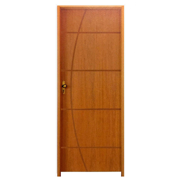 Kit Porta De Madeira Semi-oca Belíssima 5 Rodam Padrão Imbuia