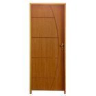 Kit Porta De Madeira Semi-oca Belíssima 6 Rodam Padrão Imbuia