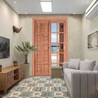 Kit Porta De Madeira Veneziana 216cmx180cmx14cm Pe521 Esel Na