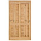 Kit Porta De Madeira Veneziana Pe521 Gold Esel 216 X 120 X 14